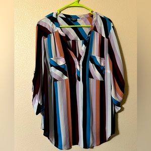 Torrid striped blouse